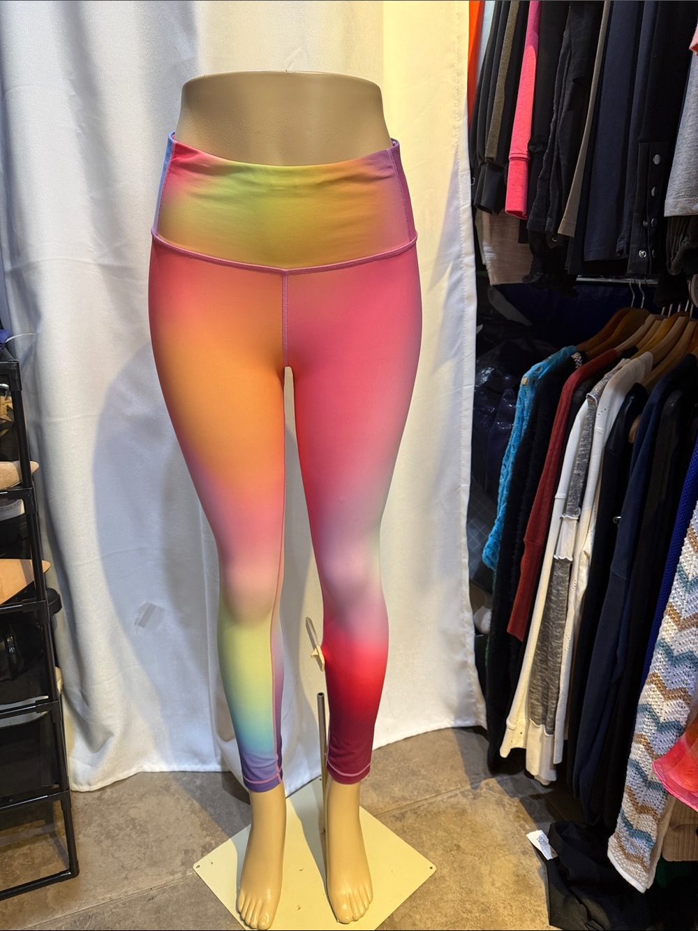 Athleta Rainbow Gradient High-Waist Leggings